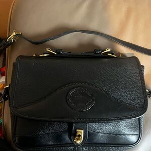 Dooney & Bourke vintage crossbody black all weather leather